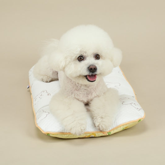 【預訂】Ritogato Forpe Rayon Cooling Double Mat 兩面用涼感寵物推車車墊套裝 - 黃色