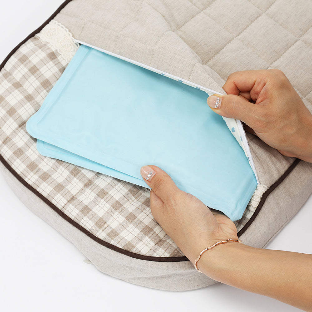 Ritogato Chou-Ribbon Buggy Cover-up Cushion 韓式簡約款寵物推車車墊 - 湖水綠