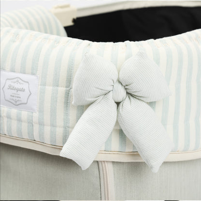 Ritogato Chou-Ribbon Buggy Cover-up Guard 韓式簡約款寵物推車圍邊 - 湖水綠