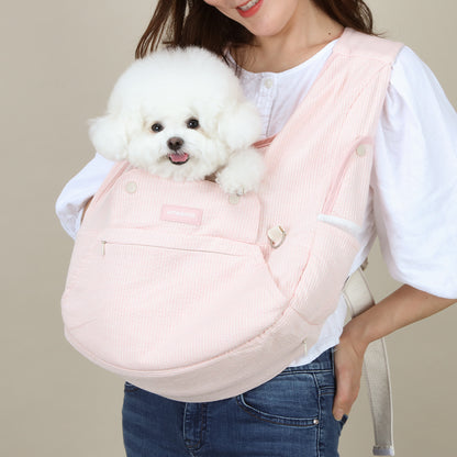 【Version 5】 Ritogato Voddly Petite Front Bag 前孭寵物袋 細版夏日透氣質料 粉紅色