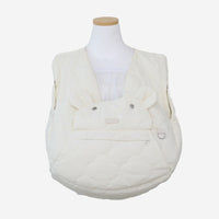 【Version 3】Ritogato Voddly Cozy Front Bag 前孭寵物袋 跣水質料 奶白色