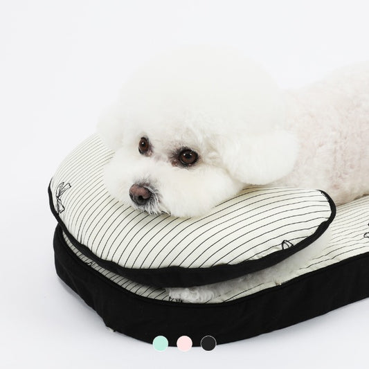 Ritogato Pliant Buggy Cover-up Pillow 蝴蝶結喱士款寵物半月枕 (三色)