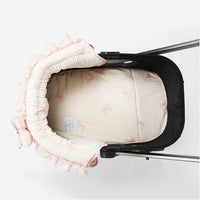 Ritogato Pliant Buggy Cover-up Cushion 蝴蝶結喱士款寵物推車車墊套裝 - 粉紅色