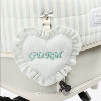 【訂製商品】Ritogato 荷葉邊心形客製吊牌 Custom name tag