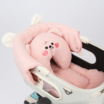 Ritogato Bolppangi Buggy Cover-up Pillow 熊仔毛絨絨款寵物半月枕 (三色)