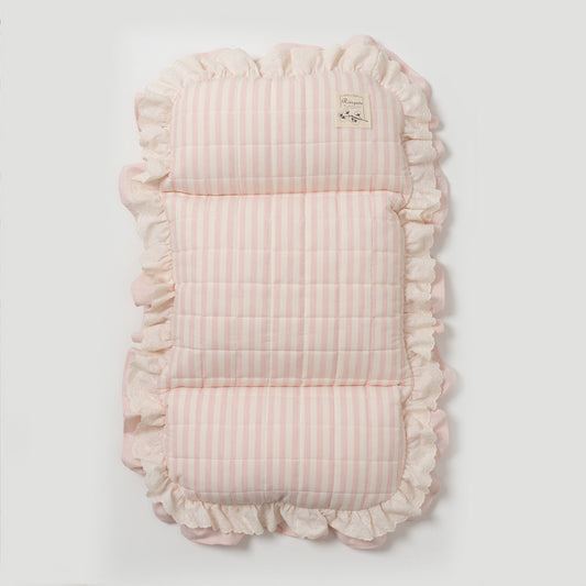 Ritogato Pawpaw Frill Pet Cart Cushion 小熊喱士款寵物推車車墊套裝 - 粉紅色