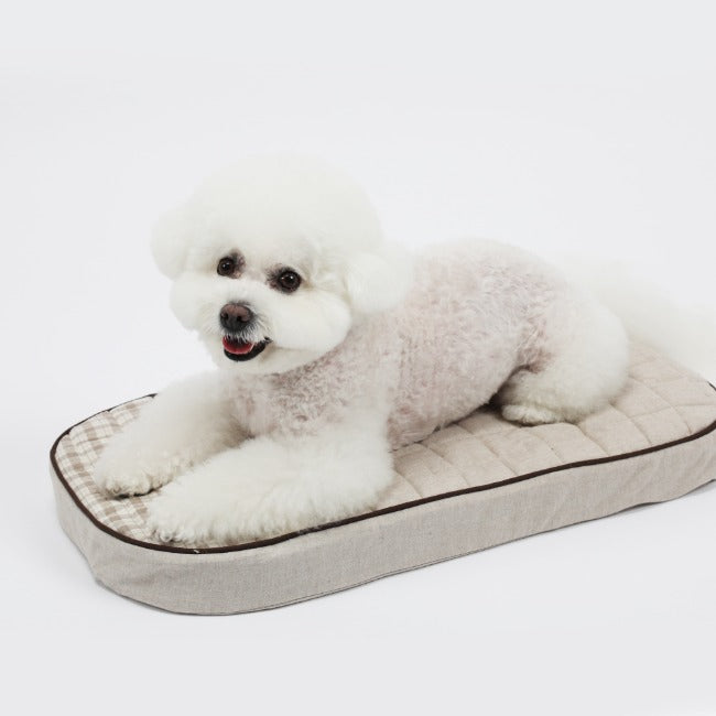 Ritogato Chou-Ribbon Buggy Cover-up Cushion 韓式簡約款寵物推車車墊套裝 - 啡色