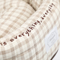 Ritogato Chou-Ribbon Cover-up Guard 韓式簡約款寵物推車圍邊 - 啡色