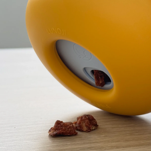 Lunoji Pebble 滾滾樂 二合一慢食漏食玩具 Pebble Slow Feeder
