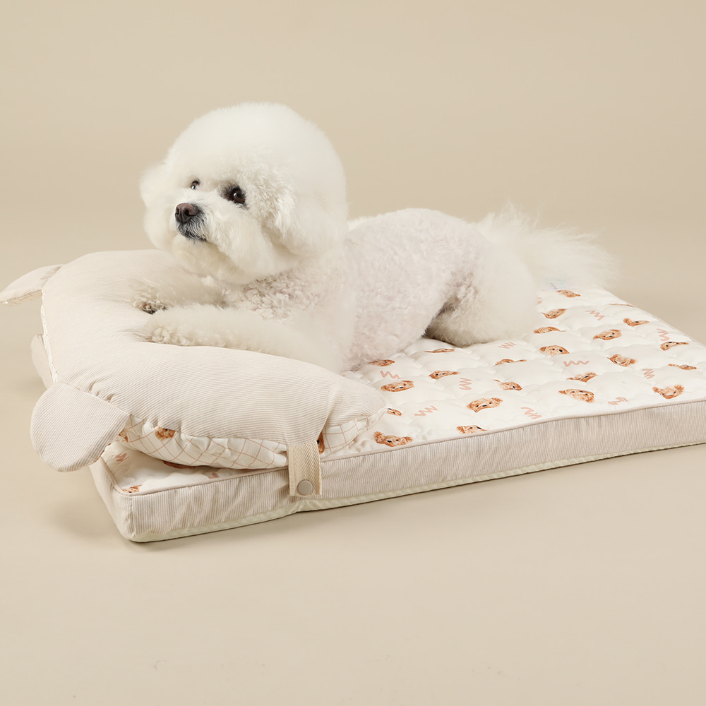 Ritogato Air-Coil氣墊涼感床連枕頭 Air-Coil Dog Cool Mat with Pillow (W Bear)