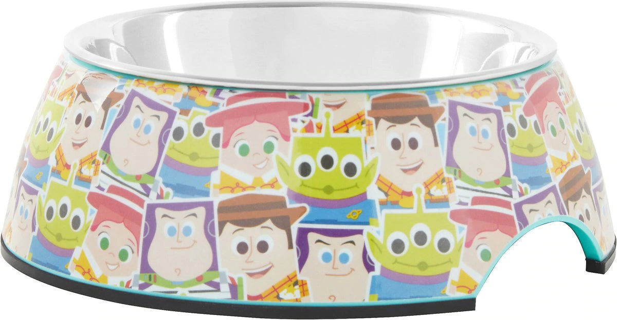 Pixar Toy Story Melamine Stand Dog & Cat Bowl 1.75 Cup