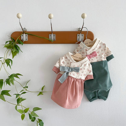 韓國韓服碎花裙子 Korean traditional dress with floral pattern skirt