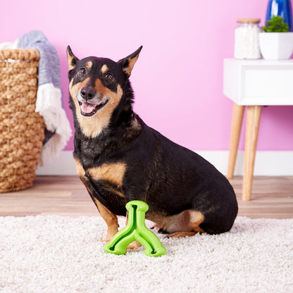 KONG Quest Wishbone 三叉藏食潔齒軟膠 - 顏色隨機