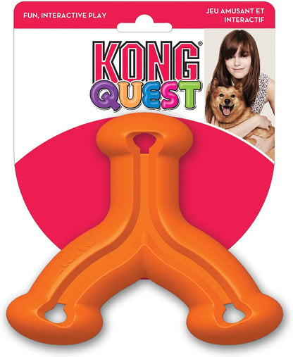 KONG Quest Wishbone 三叉藏食潔齒軟膠 - 顏色隨機
