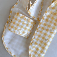 韓國格仔雨衣斗篷 連帽 Korea plaid raincoat poncho with hood