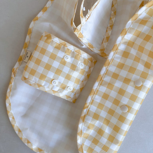 韓國格仔雨衣斗篷 連帽 Korea plaid raincoat poncho with hood