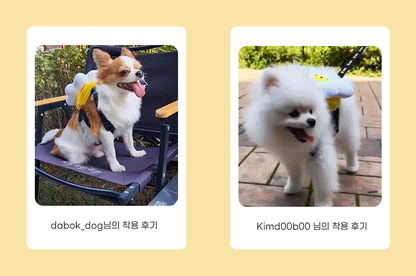 韓國笑花花背包狗繩 Korean Smile Flower Bag Leash