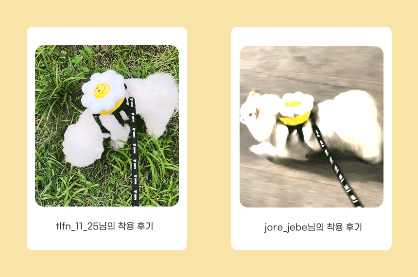 韓國笑花花背包狗繩 Korean Smile Flower Bag Leash