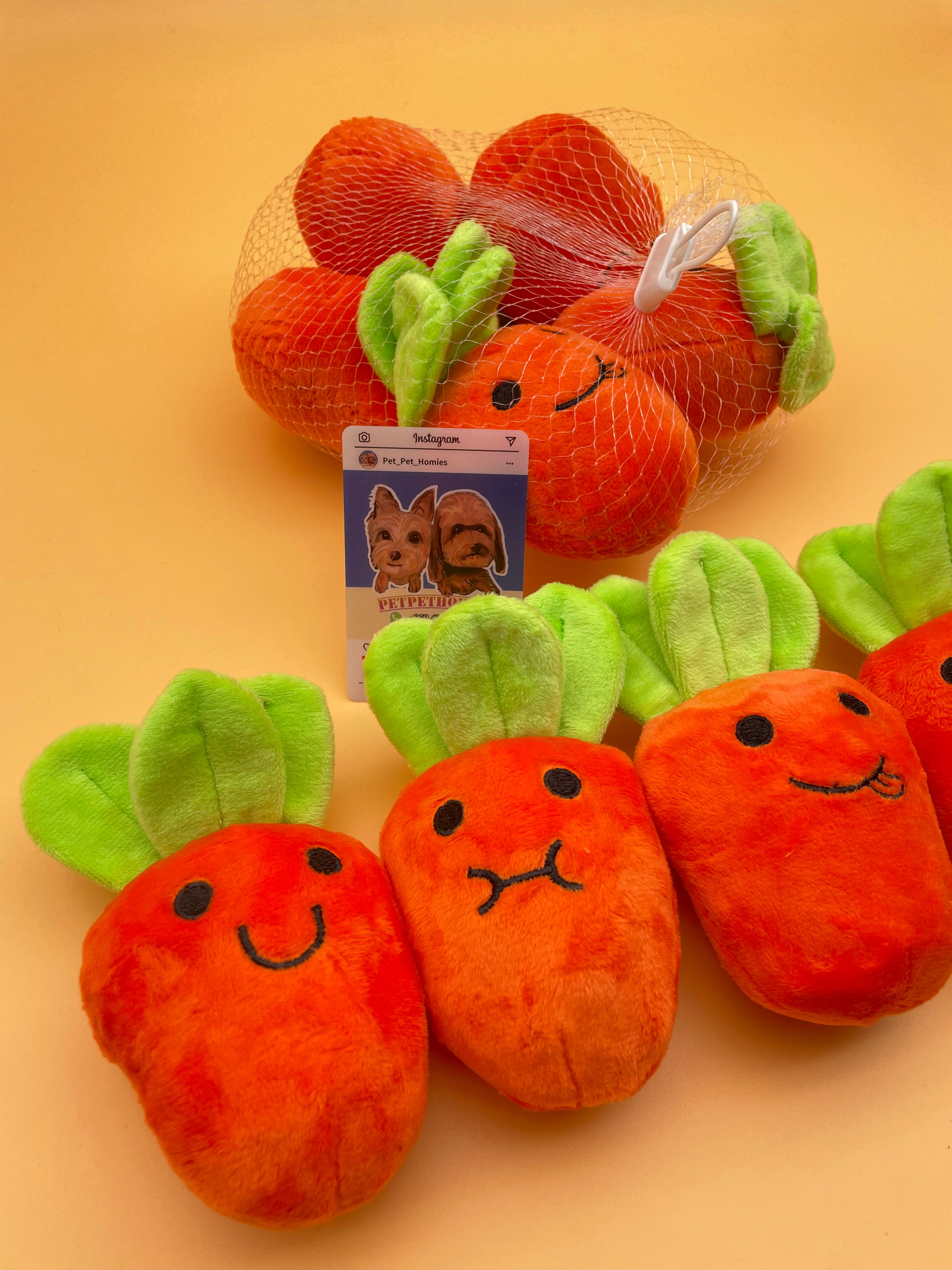 韓國 紅蘿蔔單隻藏食玩具(含有碎紙聲)
