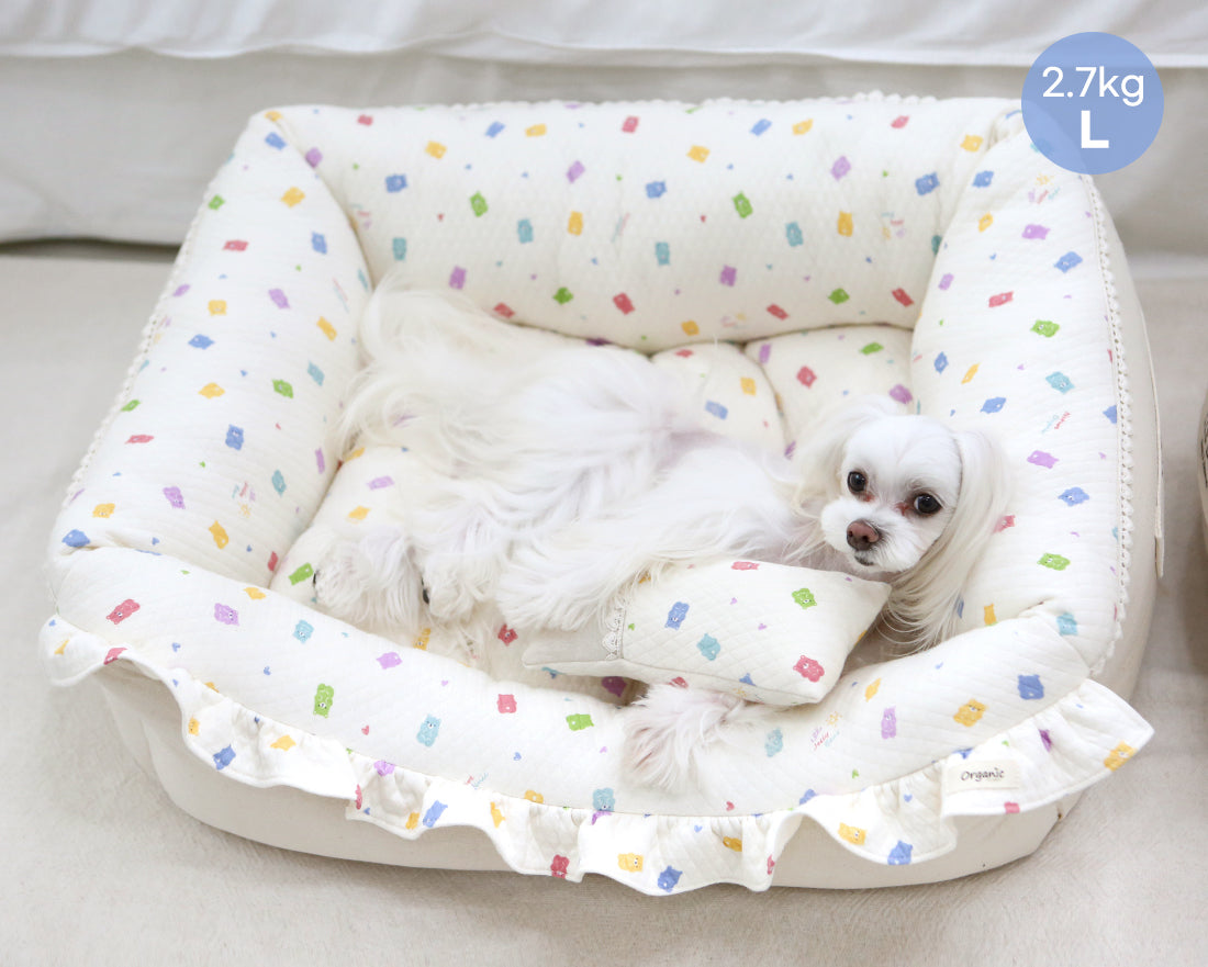 Itsdog 韓國軟綿綿親膚熊仔糖厚身寵物床 Korean Soft and Fluffy Jelly Bear Pet Bed (with Pillow)