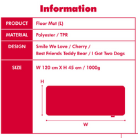【限時優惠】Wiggle Wiggle I Got Two Dogs (L) Floor Mat/Rug 地毯