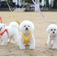 Itsdog 荷葉邊花花胸帶 Lotus Leaf Edged Floral Harness