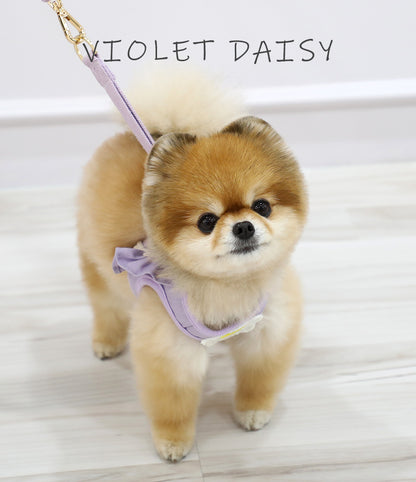 Itsdog 荷葉邊花花胸帶 Lotus Leaf Edged Floral Harness