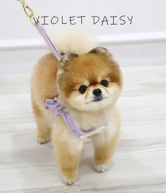 Itsdog 荷葉邊花花胸帶 Lotus Leaf Edged Floral Harness