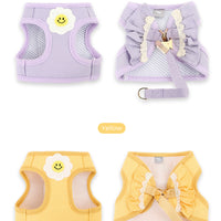 Itsdog 荷葉邊花花胸帶 Lotus Leaf Edged Floral Harness
