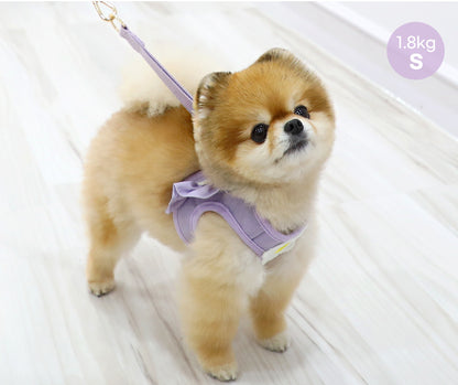 Itsdog 荷葉邊花花胸帶 Lotus Leaf Edged Floral Harness