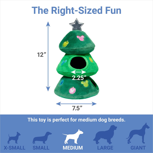 Disney Mickey & Friends Christmas Tree Hide & Seek Plush Squeaky Toy 迪士尼聖誕樹玩具