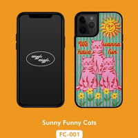 【限時優惠】Wiggle Wiggle iPhone case 織標款 三隻小貓