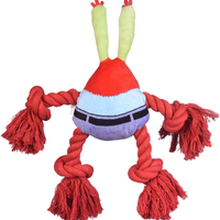 SpongeBob Mr. Krabs Rope Squeaky Plush Dog Toy 蟹老闆拉繩玩具