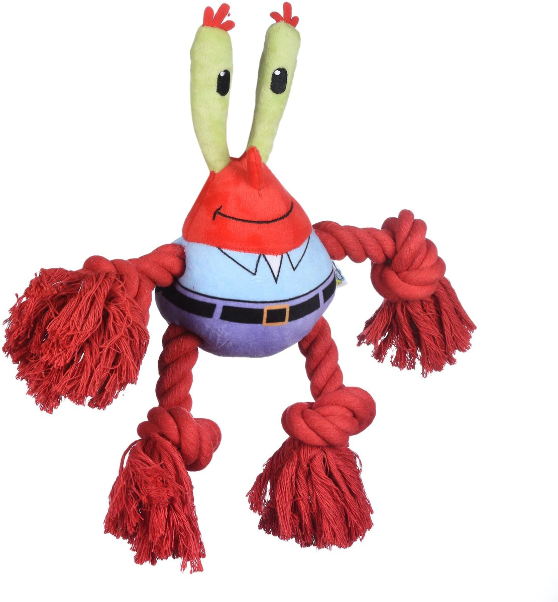 SpongeBob Mr. Krabs Rope Squeaky Plush Dog Toy 蟹老闆拉繩玩具