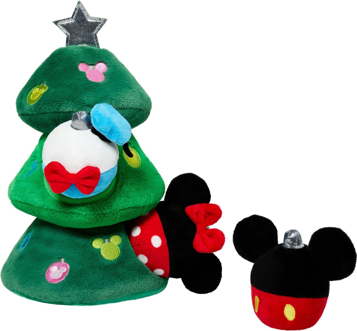 Disney Mickey & Friends Christmas Tree Hide & Seek Plush Squeaky Toy 迪士尼聖誕樹玩具