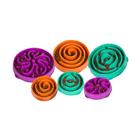 Outward Hound Fun Feeder Slo Bowl 慢食碗 - 紫色花型