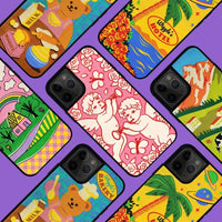 【限時優惠】Wiggle Wiggle iPhone case 織標款 粉紅天使