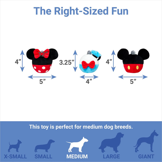 Disney Mickey & Friends Christmas Tree Hide & Seek Plush Squeaky Toy 迪士尼聖誕樹玩具