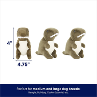 Frisco VolcanoPlush Squeaky Dog Toy 火山小恐龍玩具 (6pcs)