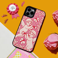 【限時優惠】Wiggle Wiggle iPhone case 織標款 粉紅天使