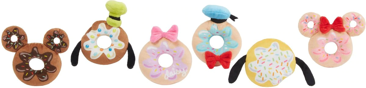 Disney Mickey & Friends Donuts Plush Cat Toy with Catnip 米奇朋友貓薄荷冬甩玩具 (隨機)