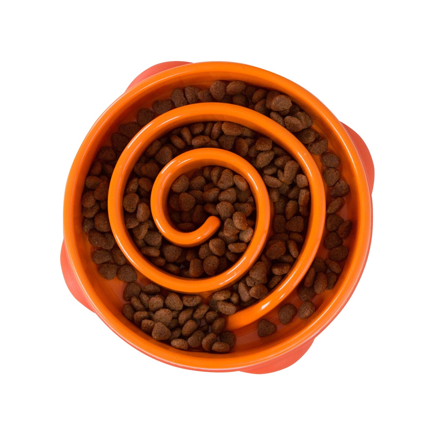 Outward Hound Fun Feeder Slo Bowl 慢食碗 - 橙色螺旋形