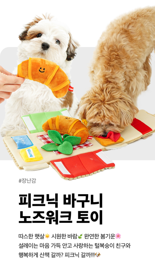 Baconbox Picnic Basket Nose Work Toy 野餐盒藏食玩具