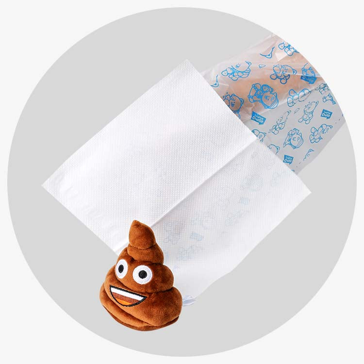 韓國 Laughing Charlie Poop Bag + Tissue 100pcs