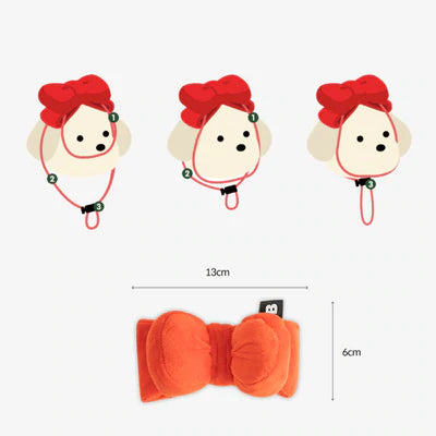 BITE ME Ribbon Headband Dog Toy 蝴蝶結玩具頭飾